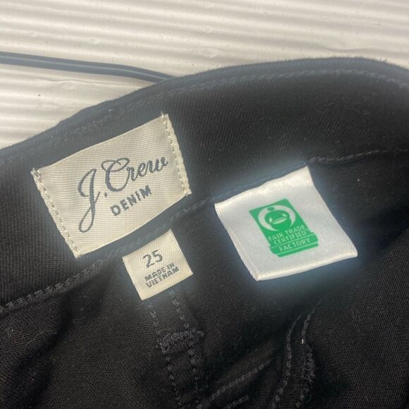 Ladies J.Crew Black denim 9” Vintage straight size 25 - Picture 4 of 8